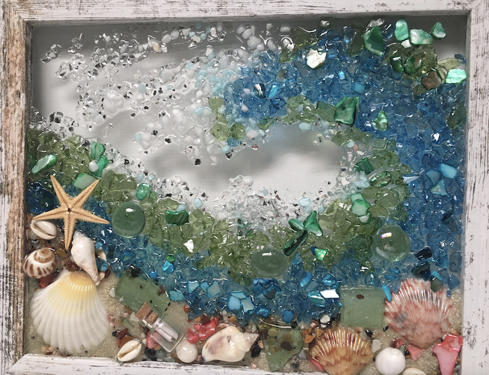 Beach Glass Artwork frame