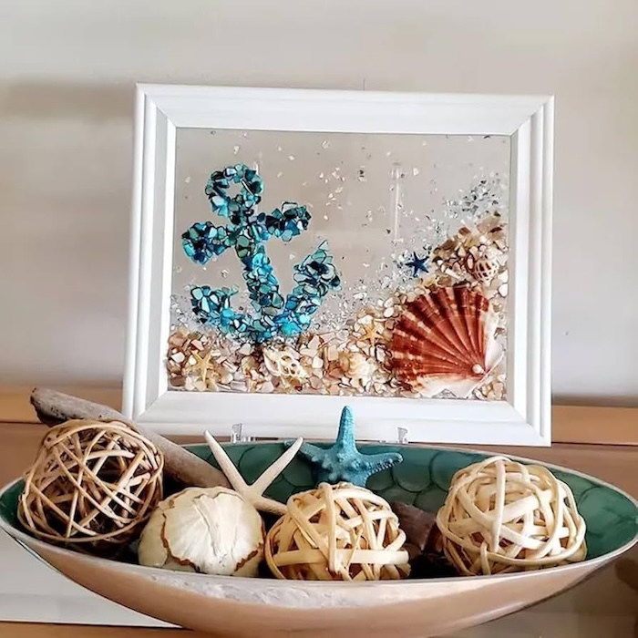 beach glass artwork
