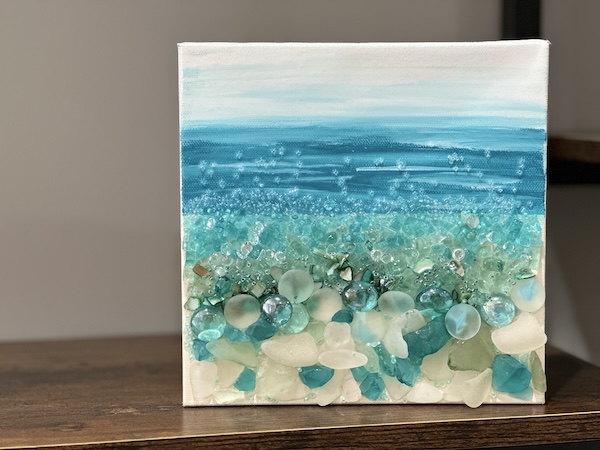 sea glass artwork